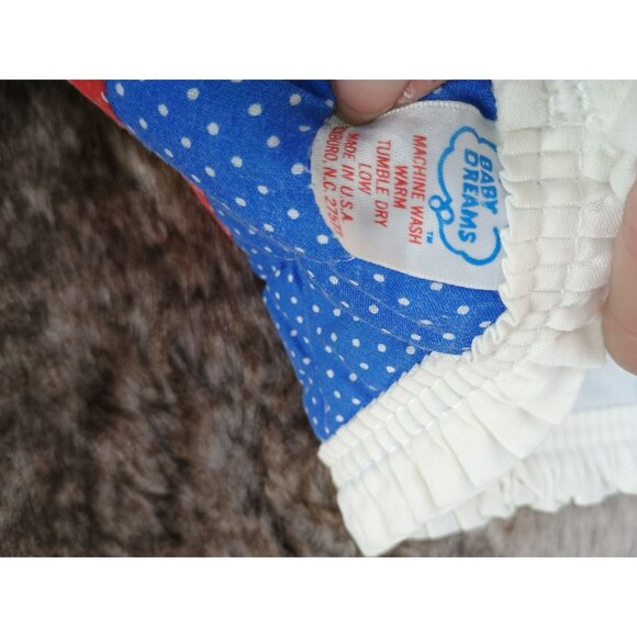 Vintage 80s Baby Dreams Quilted Baby Blanket With Rainbow & Teddy Bear Design - Picture 4 of 7